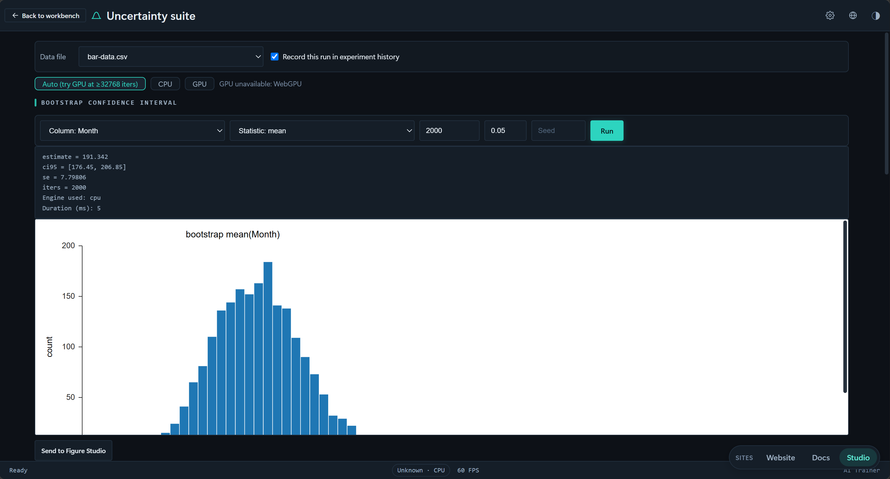 不确定性套件:Bootstrap 置信区间